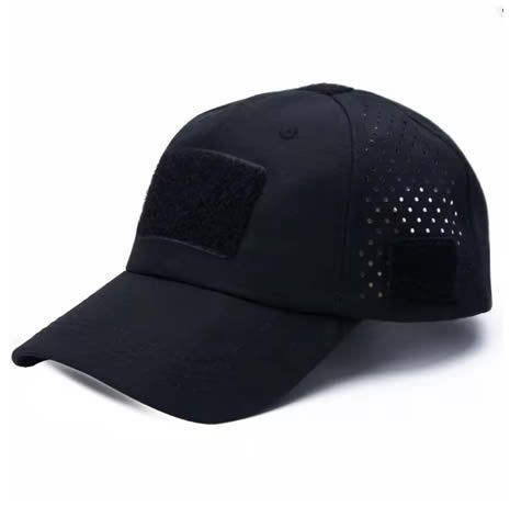 Black Tactical Camo Cap