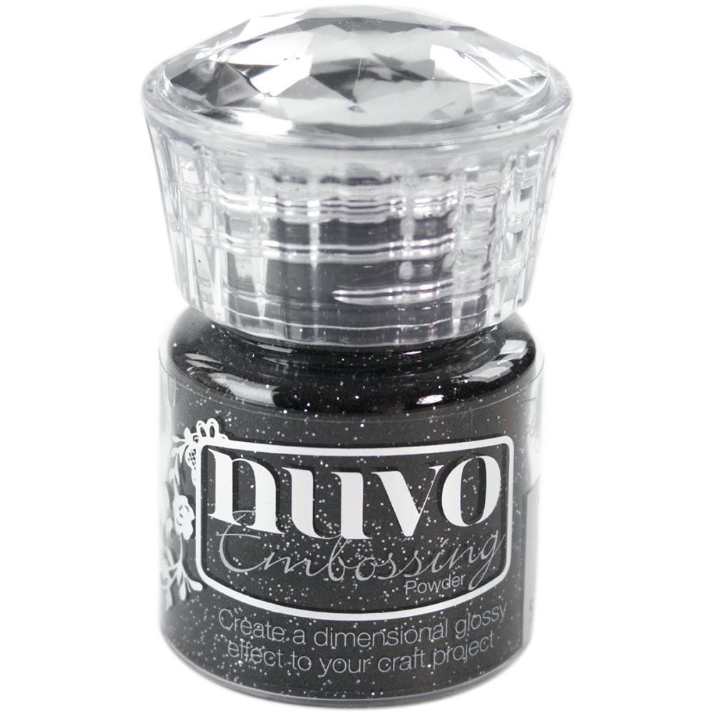 Tonic Studios Nuvo Embossing Powder Glitter Noir (Black)