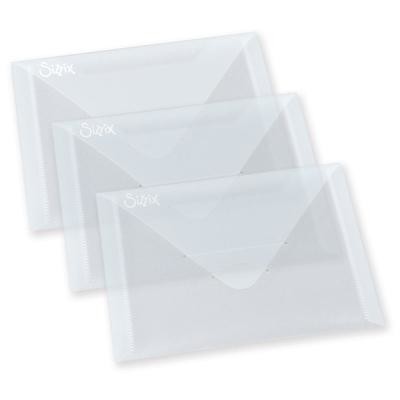 Sizzix 6 7/8"X5" Storage Envelopes with Printed Magnetic Sheets 3/Pkg