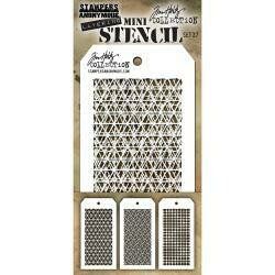 Tim Holtz Mini Layering Stencil Set of 3 - Assorted