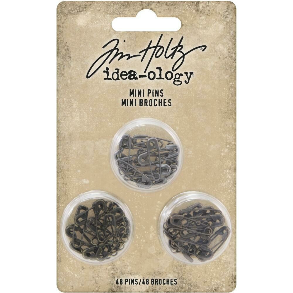 Tim Holtz Idea-ology Mini Pins 48/pkg