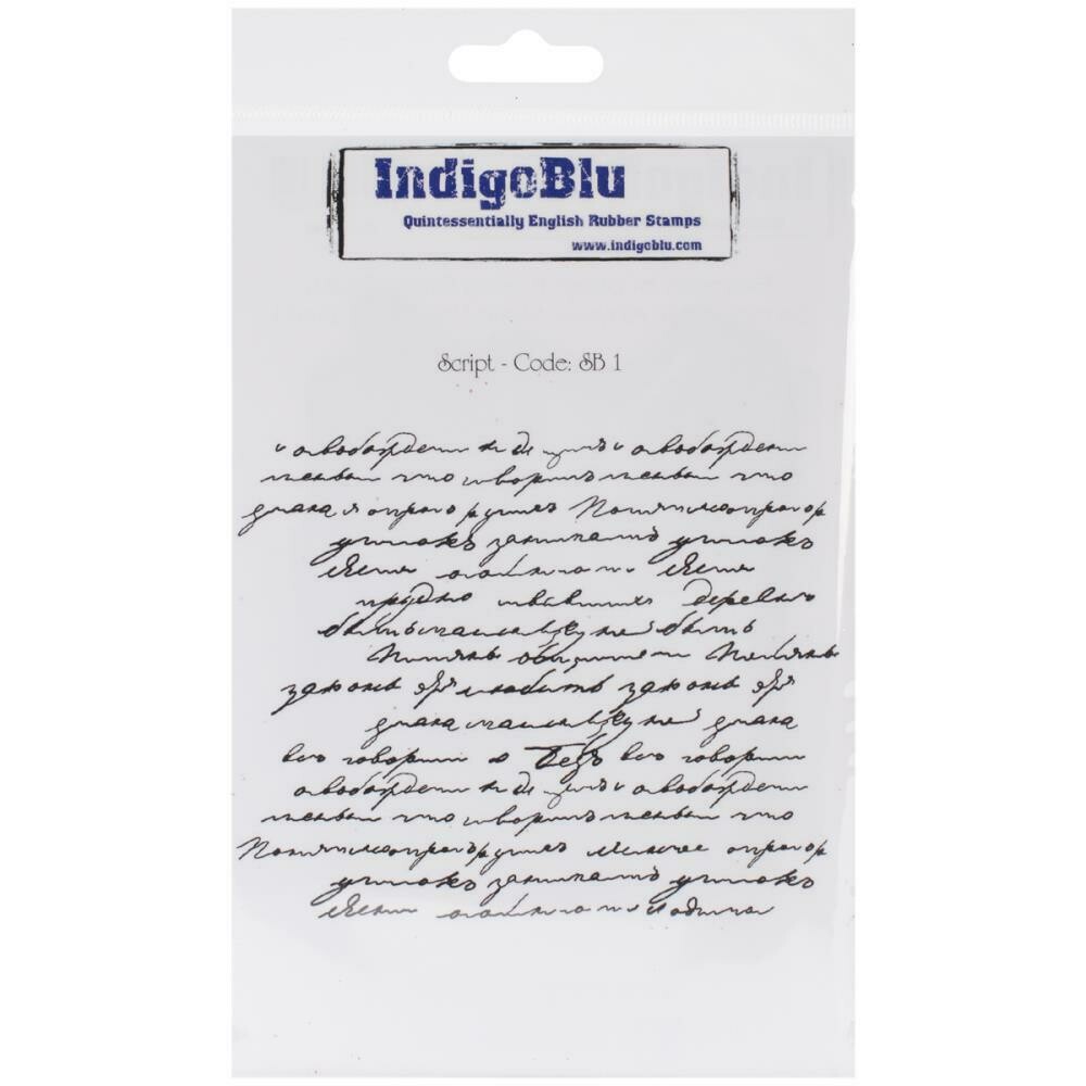 IndigoBlu Cling Mounted Stamp Script