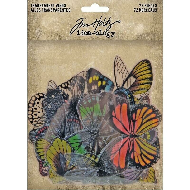 Tim Holtz Idea-ology Transparent Acetate Wings 72/Pkg