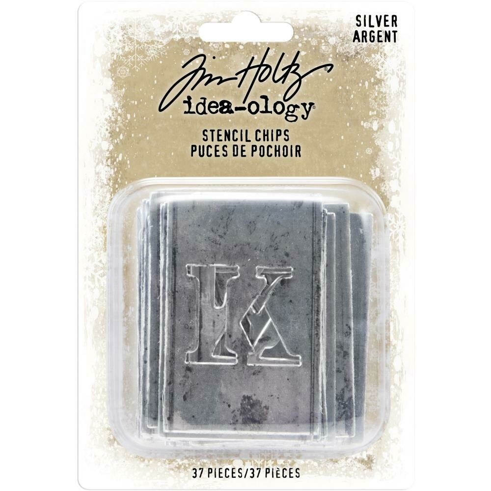 Tim Holtz Idea-ology Stencil Chips Silver