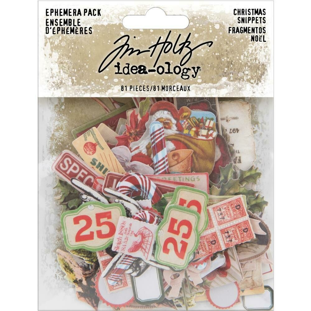Tim Holtz Idea-ology Christmas Snippets Noel