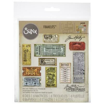 Tim Holtz Sizzix Framelits Dies Ticket Booth