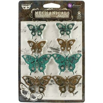 Finnabair Mechanicals Metal Embellishments Scrapyard Butterflies