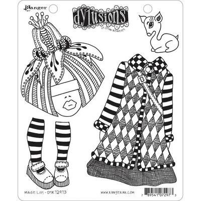 Dyan Reaveley's Dylusions Cling Stamp Maisie Lilly