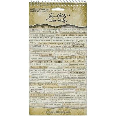 Tim Holtz Idea-ology Sticker Book Clippings