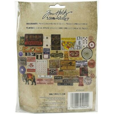 Tim Holtz Idea-ology Chipboard Baseboards Junk Drawer