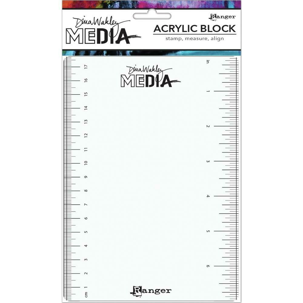 Dina Wakley MEdia Stamping Block 5&quot;X7&quot;