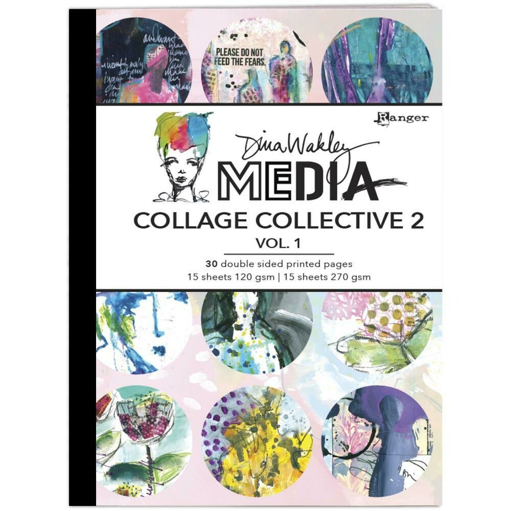 Dina Wakley MEdia Mixed Media Collage Collective 2 Vol 1