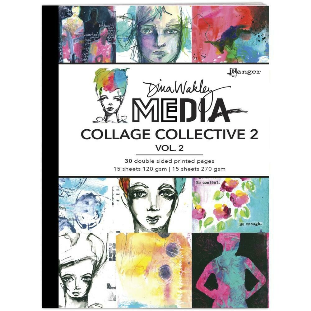 Dina Wakley Media Mixed Media Collage Collective 2 Vol 2