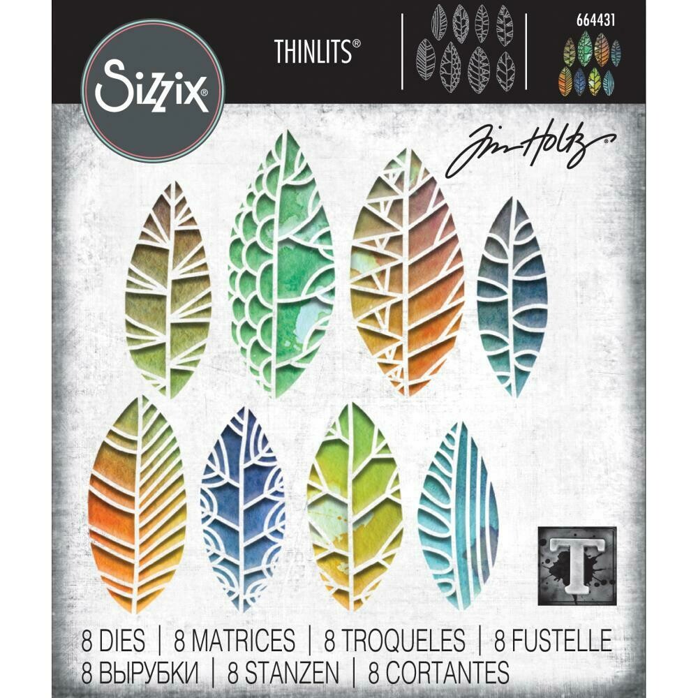Tim Holtz Sizzix Thinlits Dies Cut-Out Leaves