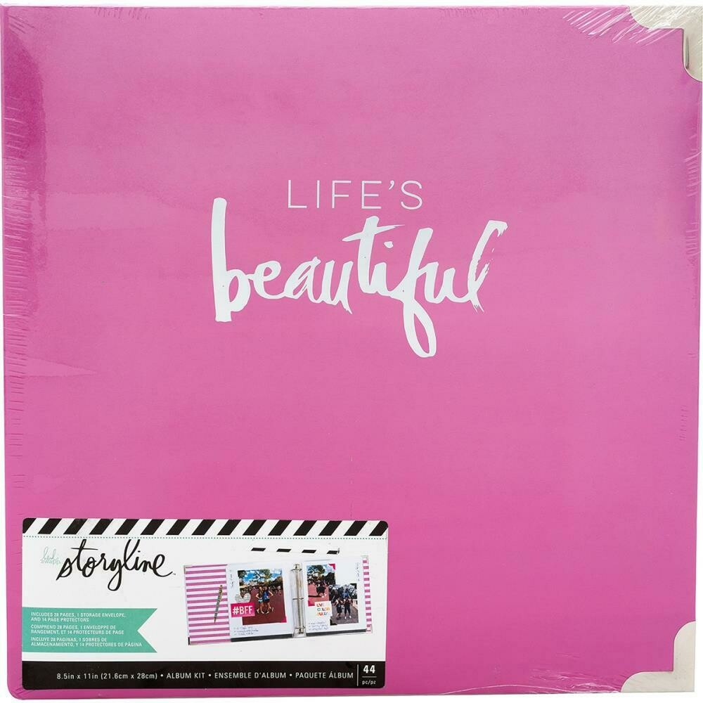 Heidi Swapp Storyline2 D-Ring Album 8.5&quot;X11&quot; Life&#39;s Beautiful