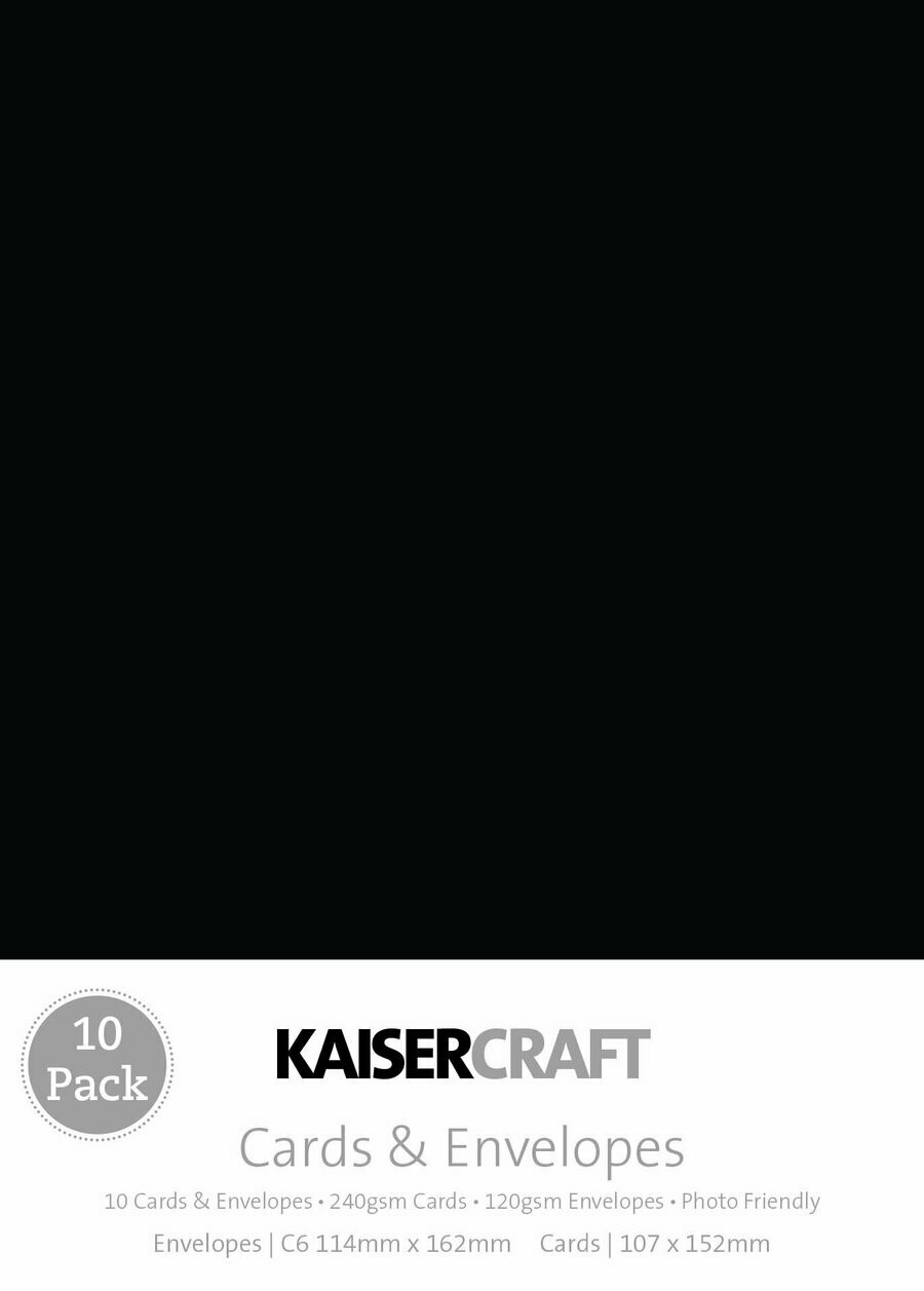 Kaisercraft Card Pack Black