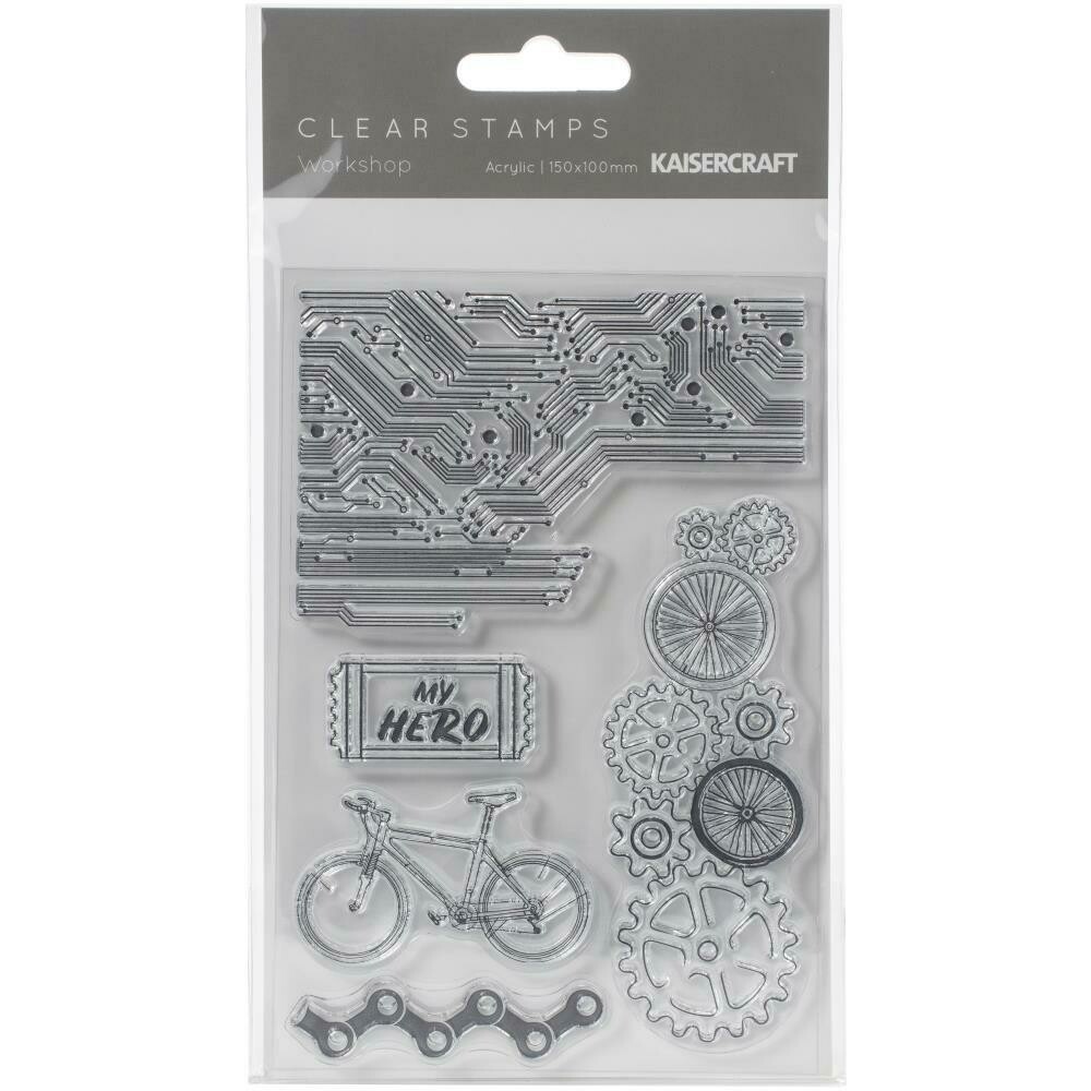 Kaisercraft Clear Stamp 6&quot;X4&quot; Workshop