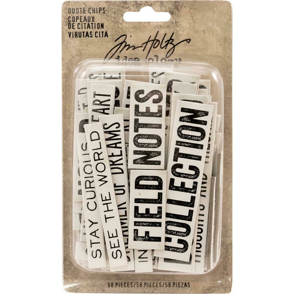 Tim Holtz Idea-ology Chipboard Quote Chips