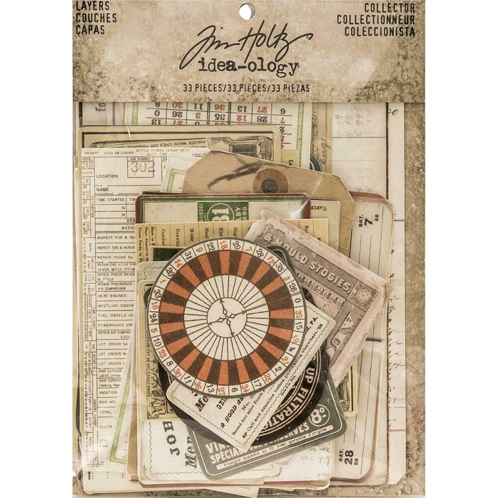 Tim Holtz Idea-ology Layers Collector 32 pieces
