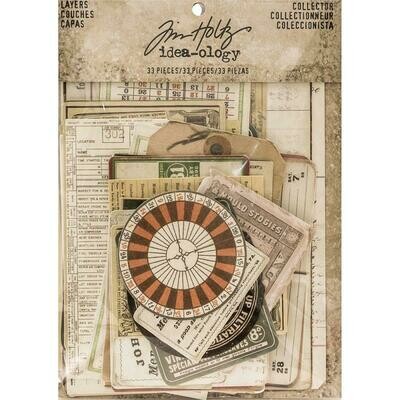 Tim Holtz Idea-ology Layers Collector 32 pieces