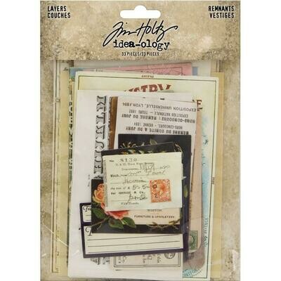 Tim Holtz Idea-ology Layers Remnants 33/pkg