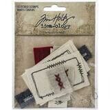 Tim Holtz Idea-ology Stitched Scraps 14 pieces