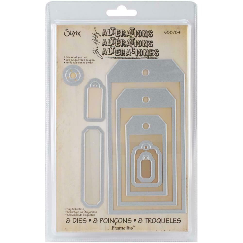 Tim Holtz Sizzix Framelits Tag Collection