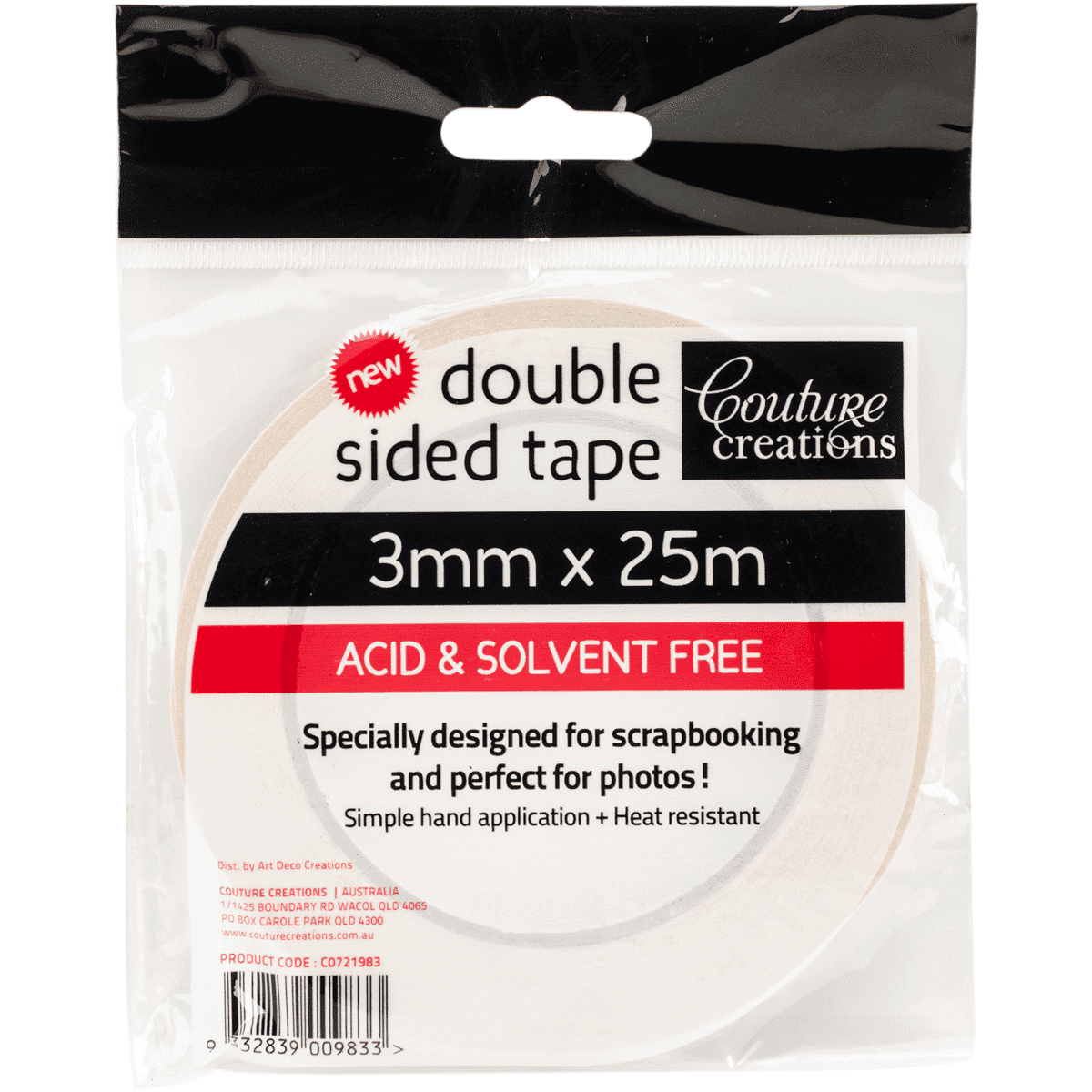 Couture Creations Double Sided Tape 3mm