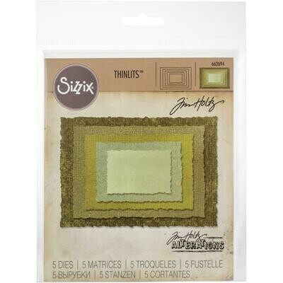 Tim Holtz Sizzix Thinlits Dies Stacked Deckle
