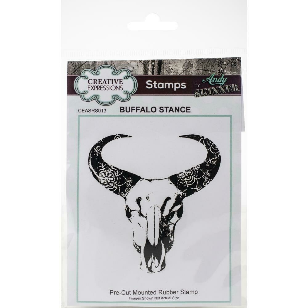 Creative Expressions Rubber Stamp By Andy Skinner Buffalo Stance