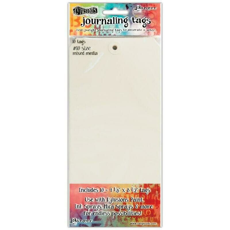 Dylusions Journal Tags 10/Pkg - Assorted