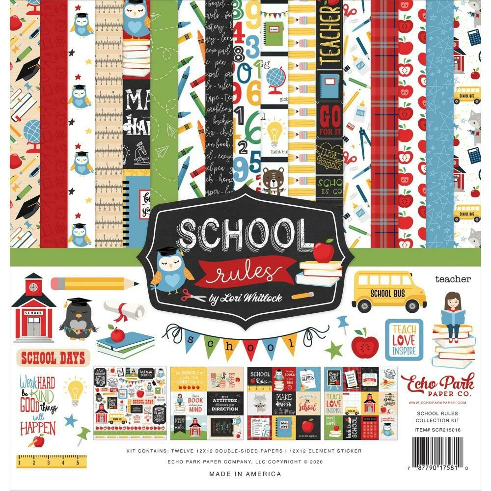 Echo Park School Rules Collection - Assorted
