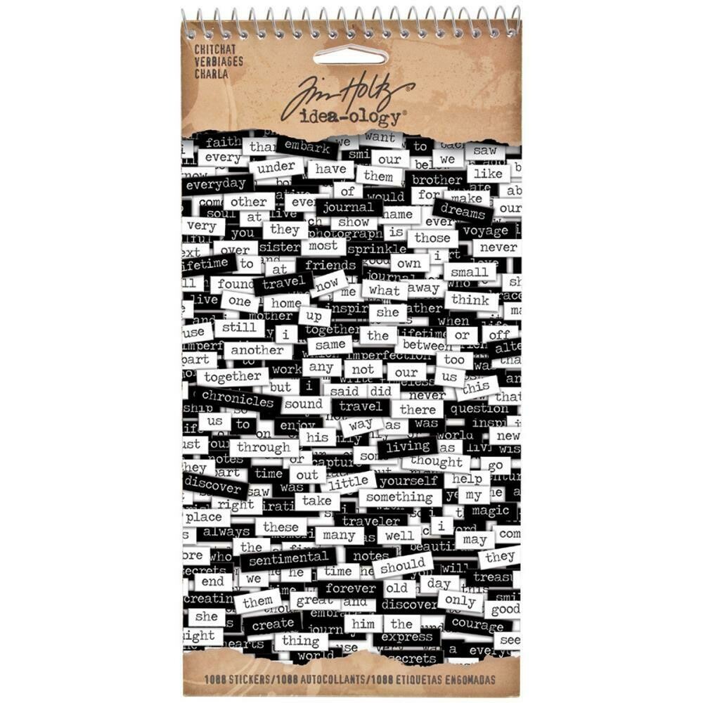 Tim Holtz Idea-ology Chitchat Stickers Verbiages