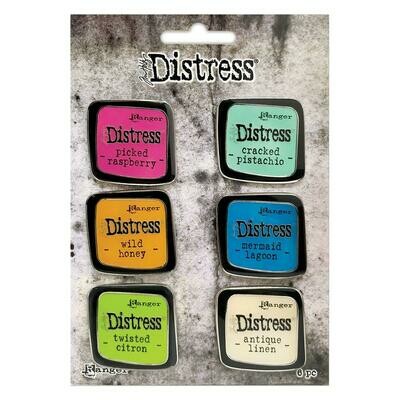 Tim Holtz Distress Collector Pin Set of 6 - Assorted