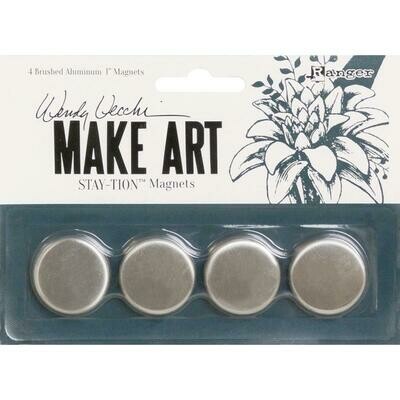 Wendy Vecchi Make Art Stay-tion 1&quot; Magnets 4 pack