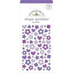 Doodlebug Sprinkles Adhesive Enamel Shapes 76 pkg - Assorted