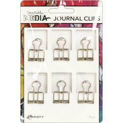 Dina Wakley MEdia Journal Clips Small 6/pkg