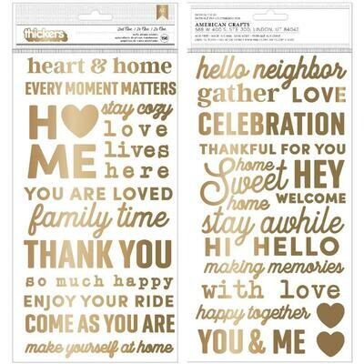 American Crafts Thickers The Avenue 196/pkg