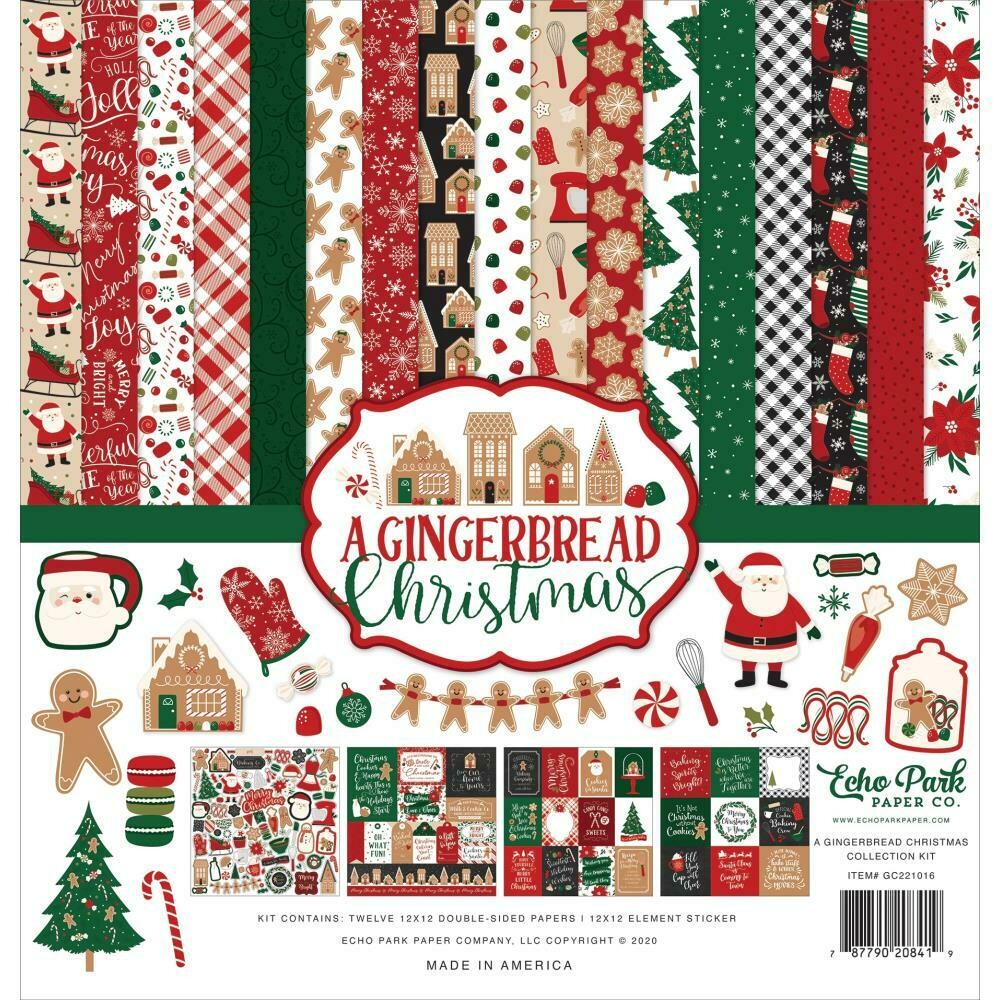 Echo Park A Gingerbread Christmas - Assorted