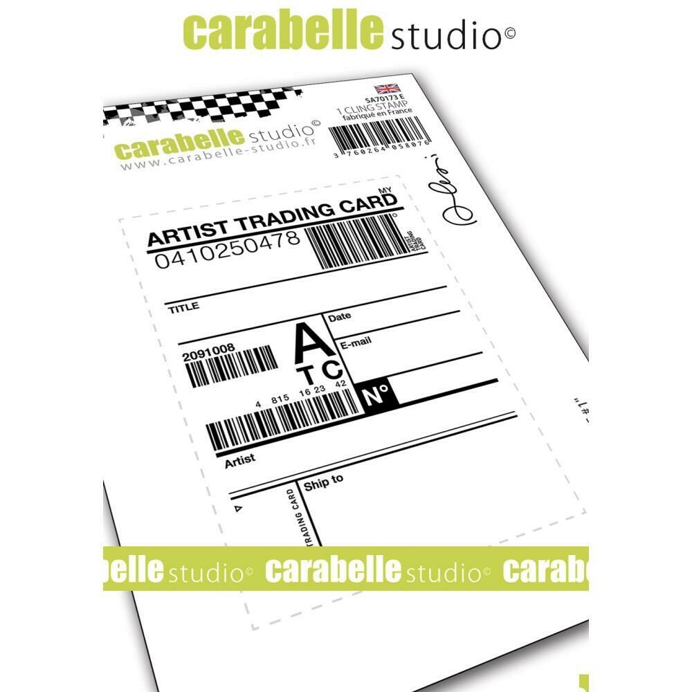 Carabelle Studio Background Cling Stamp A7 - Assorted, Title: ATC #1