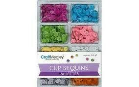 Craft Medley Cup 7mm Sequins 8/pkg
