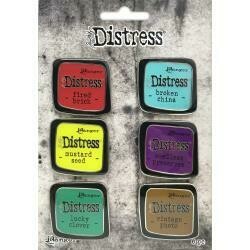 Tim Holtz Distress Collector Pin Set of 6 - Assorted
