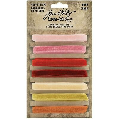 Tim Holtz Idea-ology Velvet Trims - Assorted