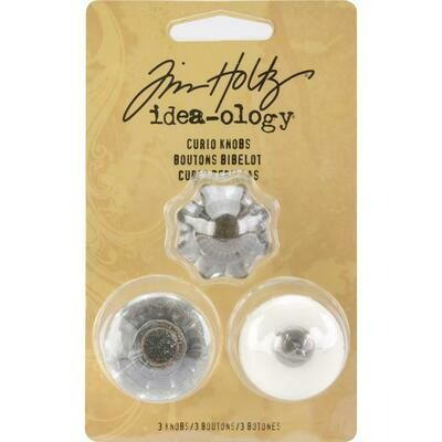 Tim Holtz Idea-ology Curio Knobs 3/pkg