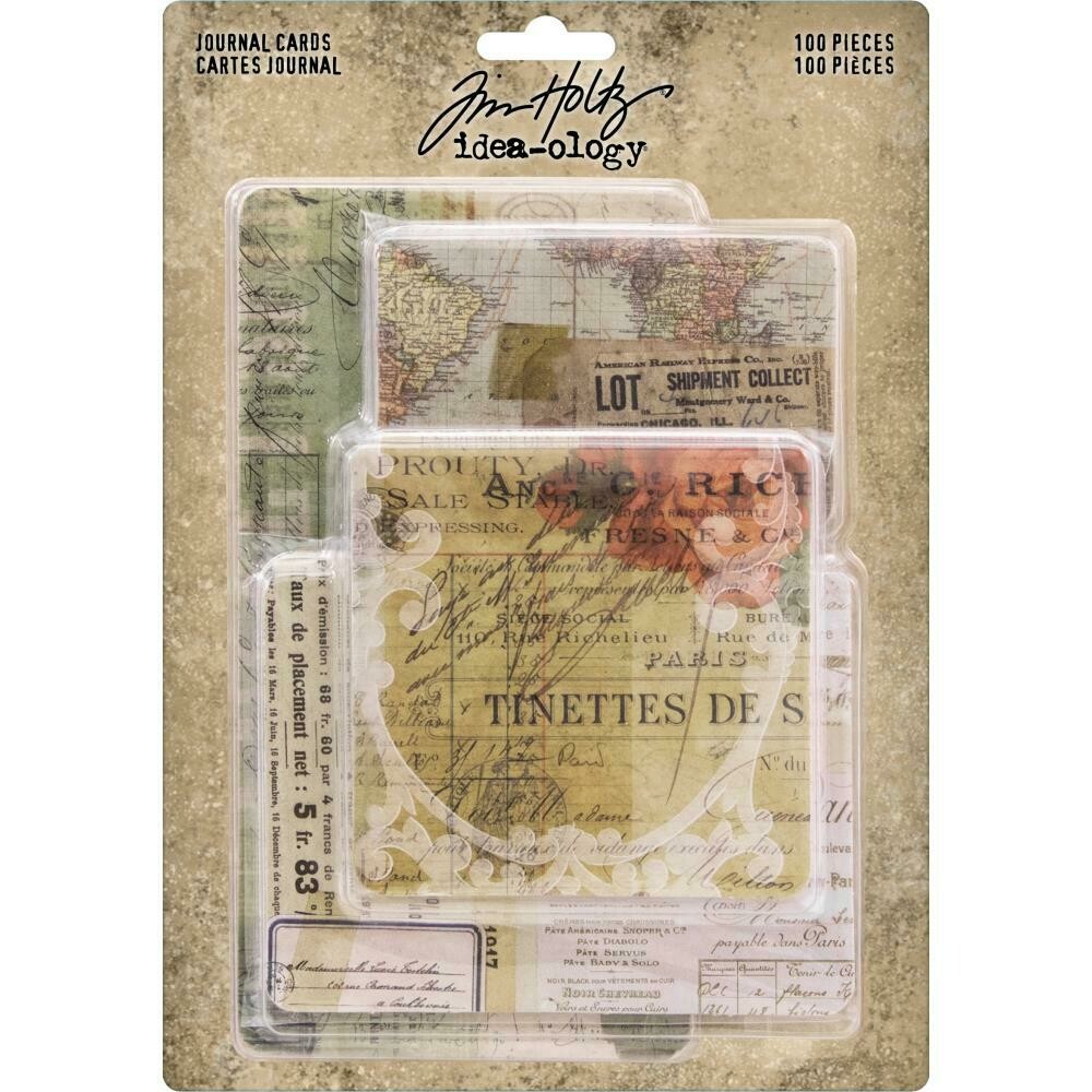 Tim Holtz Idea-ology Journal Cards 100/pkg