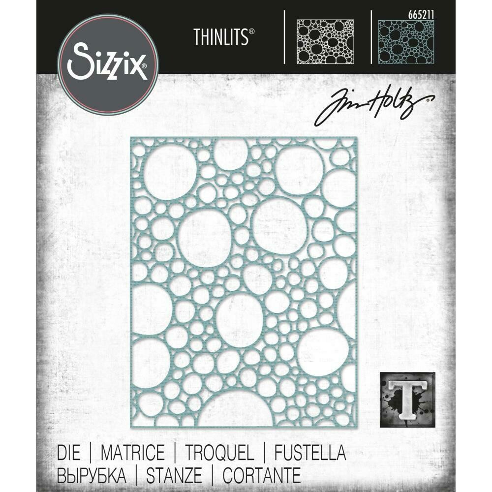 Tim Holtz Sizzix Thinlits Dies Bubbling