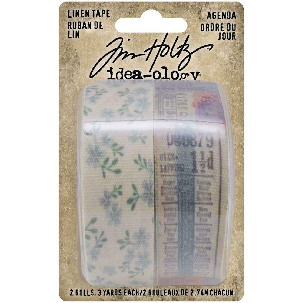 Tim Holtz Idea-ology Linen Tape Agenda 2/pkg