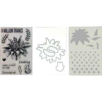 Wendy Vecchi Make Art Stamp, Die and Stencil Set - A Million Thanks