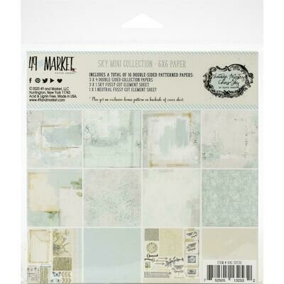 49 and Market Vintage Artistry Sky Collection - Assorted, Style: 6x6 paper pad