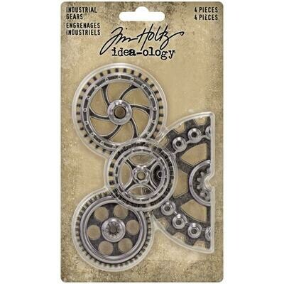 Tim Holtz Idea-ology Industrial Gears 4/pkg